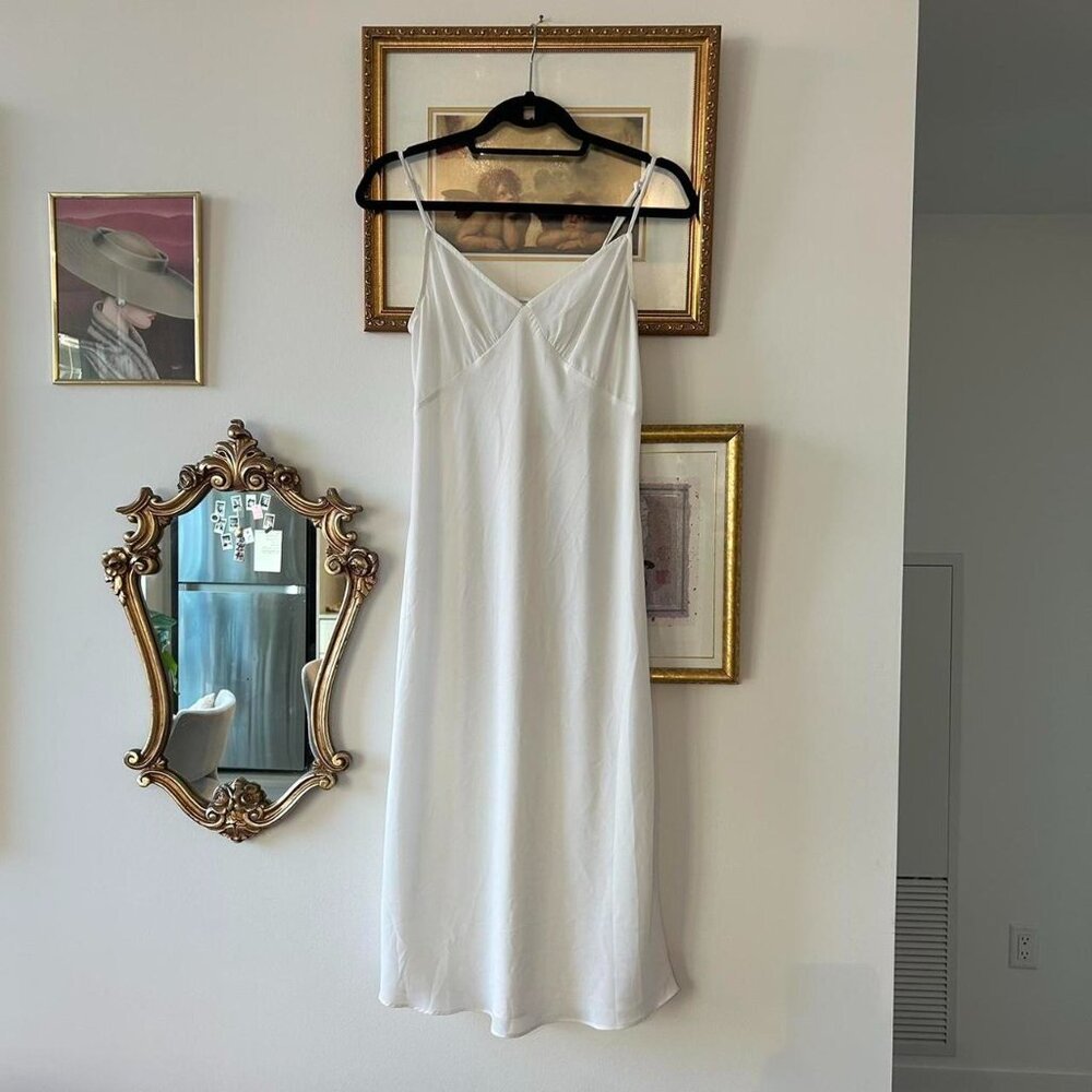 White Sheer Aritzia Dress